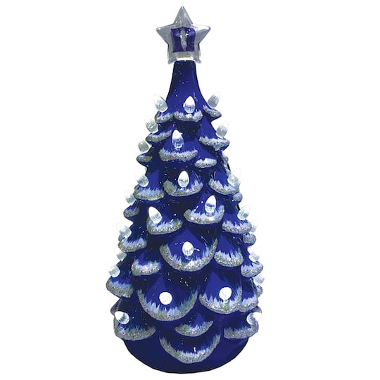 Santa's Workshop 14" NCAA College Team Ceramic LED Christmas Tree By Santasworkshop in Duke University | 7" x 7" x 14" | Michaels®